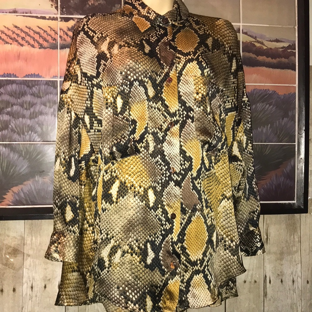 Snake Print Blouse
